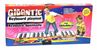GIGANTIC Kinder Keyboard Spielmatte, Fitnessmatte 180x80cm
