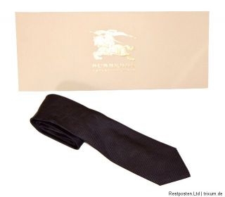 Burberry Krawatte 100% Seide Schwarz UVP 129,00€