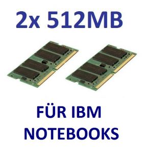 2x 512MB 1GB SDRAM PC133 SODIMM IBM FRU 19K4656 19K4657