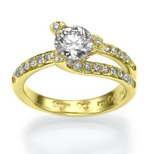 82 Carat D/SI Solitar Diamantring Brillant Ring 18kt 750 Weißgold