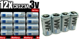 12X Lithium CR123A CR123 CR 123 3v 3 3.0 Volt Batterien