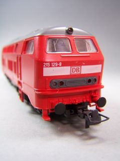 Modellbahnset Diesellokomotive 215 129 8 + Güterwagen Spur H0 in OVP