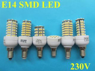 E14 24/48/72/96/120/138 SMD LED Lampe Licht Strahler Birne warmweiss
