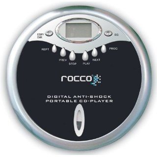Rocco simplexx Tragbarer CD Player schwarz/silber Audio