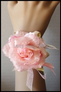 Armband Blumenmädchen Braut Hochzeit Blume Rose H Rosa