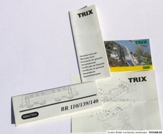 Top Trix Minitrix 12520 DB 139 166 3 Spur N E Lok Elektrolok OVP