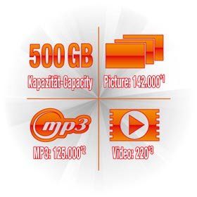 Platinum MyDrive 500GB externe Festplatte (6,4 cm (2,5 Zoll), 5400rpm