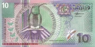 Surinam Suriname   10 Gulden 2000   P.147 UNC