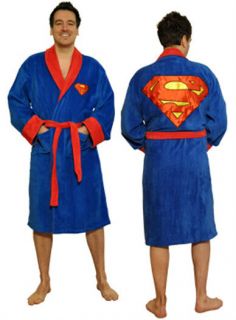 Superman Herren Luxus Bademantel 100% Baumwolle DC Comics neu