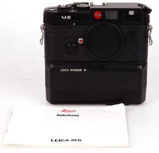 Leica M6 M 6 black Kamera + Leica Winder M +Baseplate +Anleitung