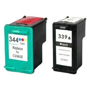 Druckerpatronen kompatibel für HP 344 + 339 Bürobedarf