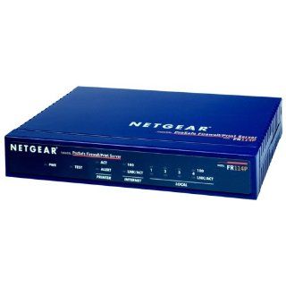 Netgear FR114PGR ProSafe Firewall Router mit Computer