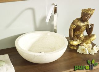 NEU Badezimmer Waschbecken Aufsatzbecken Marmor poliert