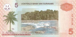 Surinam Suriname   5 Dollars 2004   P.157 UNC
