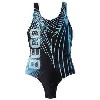 BECO Kinder   Badeanzug / Schwimmanzug schwarz / blau 128