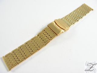 Edelstahl Uhrenarmband PVD vergoldet 24mm Made in Germany UAM154