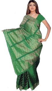 Bollywood Sari Kleid Grün CA104 Bekleidung