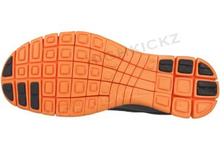 Nike Free 4 V2 511527 008 New Women Grey Vivid Orange Running Training