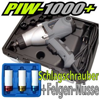 Elektro Schlagschrauber + 3 Spezial Felgen Nüsse Hesselink PIW 1000
