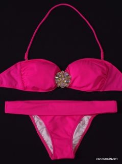 174 NEU 2012 Victorias Secret Bikini Crystal Bandeau push up Einlage