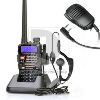 Baofeng UV 5R E Radio Bis zu 136 174/400 480Mhz + Mic Speaker + Free