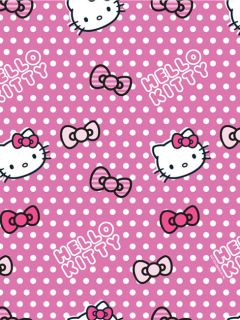 Original Hello Kitty Candy Spot 2x Fertig Gardinen / Übergardinen