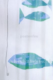 Duschvorhang Vinyl JEANETTE multicolor 180 Fische Fisch