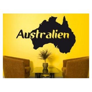 Wandtattoo, Wandsticker Australien in vielen Farben und Größen