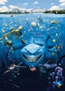  Findet Nemo Fische Clownfisch Disney Trickfilm 254 x 184 cm 4 teilig