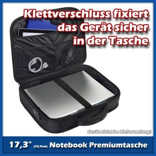 Premium Notebooktasche 43,9cm (17,3 Zoll) inkl. Tablet PC Fach