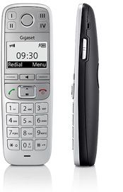 Gigaset E500A Telefon schnurlos mit AB titanium