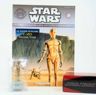 Deagostini Sammelfigur Star Wars Schachfigur Nr 4 C 3PO mit Heft NEU