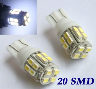 T10 w5w 20 SMD LED Auto Lampe Leuchte Birne Standlicht 194 DC 12V neu