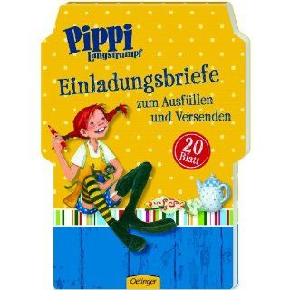 Pippi Langstrumpf Einladungskarten, 20 Stück Spielzeug