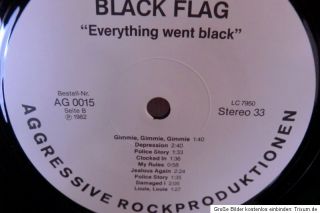 Black Flag   Everything went Black   2 LP`s   1982