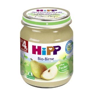 Hipp Bio Birne, 6 er Pack (6 x 125 g)   Bio Lebensmittel