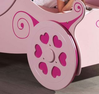NEU* Traumhaftes Kutschenbett pink Kinderbett Jugendbett Lattenrost