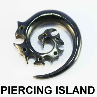 Dehnungsspirale Sichel Horn Ear Plug Ohr Piercing Expander 194