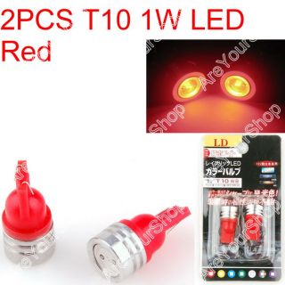 Car LED T10 194 W5W 1W Wedge Light Bulb Lamp SMD Red