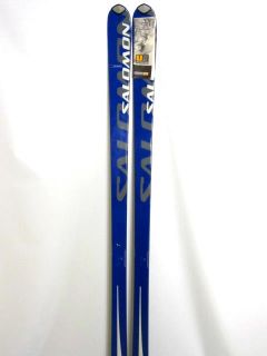 190 cm SALOMON SUPERAXE 7.3 Carving Ski in blau/silber mit Bindung