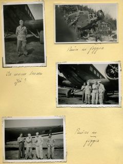 Fotoalbum Italien LW Transportfliegers Flugzeuge Ju 52 Wappen Afrika