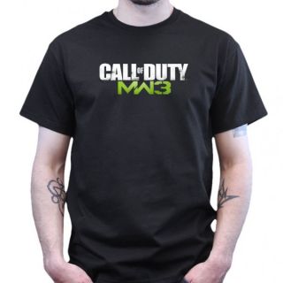 Call of Duty Modern Warfare 3 MW3   Logo   T Shirt   schwarz XBOX 360