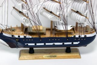 Segelschiff Segelboot aus Holz Dekoration Modell Schiff Holzschiff