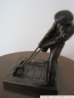 Heinrich Krippel (1883   1945) Eisengießer Bronze Plastik ca 1920/30