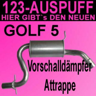 MITTELSCHALLDÄMPFER ATTRAPPE VW Golf 5 1K GTi 2,0 TFSi