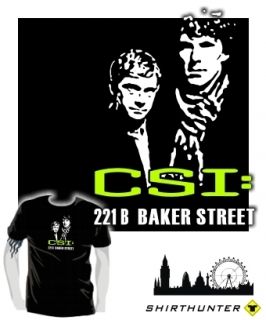Shirt * CSI 221 BAKER STREET Sherlock Holmes VS CSI Miami Parodie