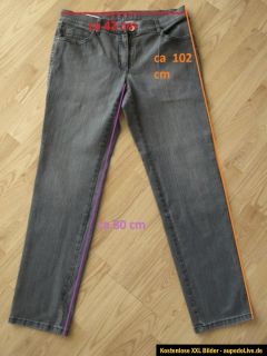 BRAX Magic Denim Gr. 42 K Grau Jeans Hose