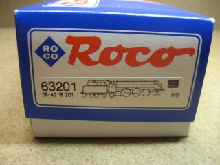 ROCO 63201 , Dampf Lok m. Tender DB BR 18 201 , DSS , OVP ( 10054 664