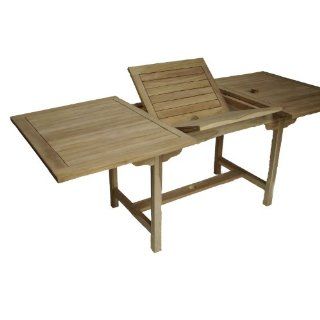 Eckiger Tisch Gartentisch Teaktisch ausziehbar 140/200 x 90 cm, UVP