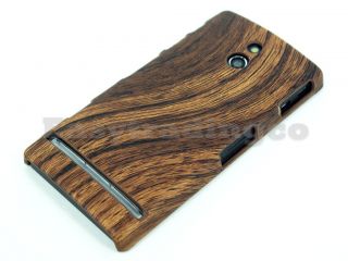 Back Cover Case for Sony Xperia P LT22i Brown Wood Wooden Pattern